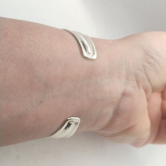 Espo Joseph Esposito Sterling Silver Rhodochrosite Cuff Bracelet - Picture 9 of 9